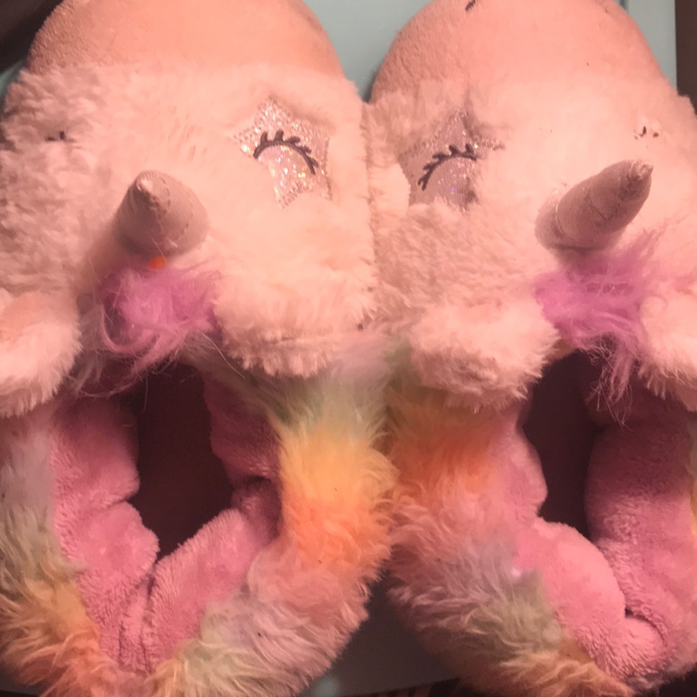 Fluffy unicorn slides